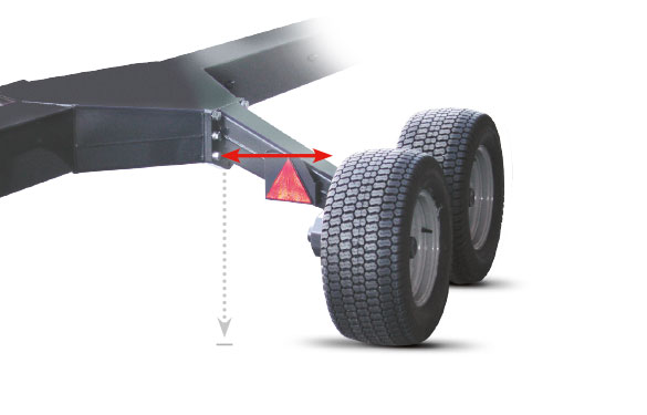 header trailers with high ground clearance